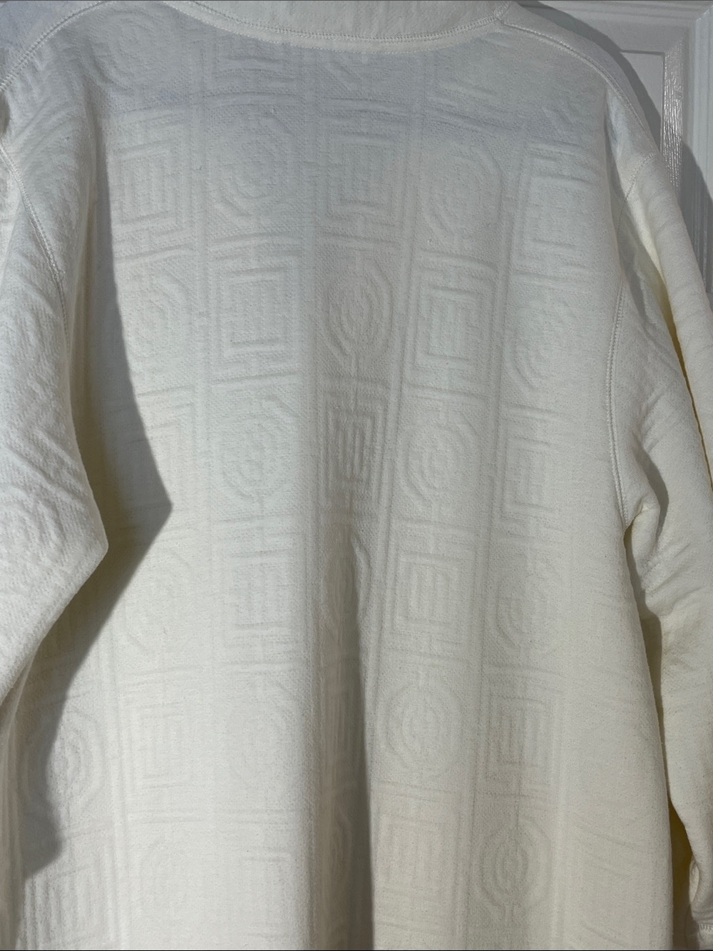 Natori Cream Long Zip-Front Textured Robe - Picture 5 of 14